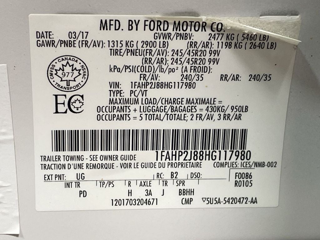 2017 Ford Taurus Limited