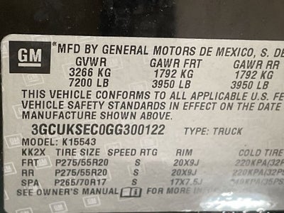 2016 Chevrolet Silverado 1500 LTZ